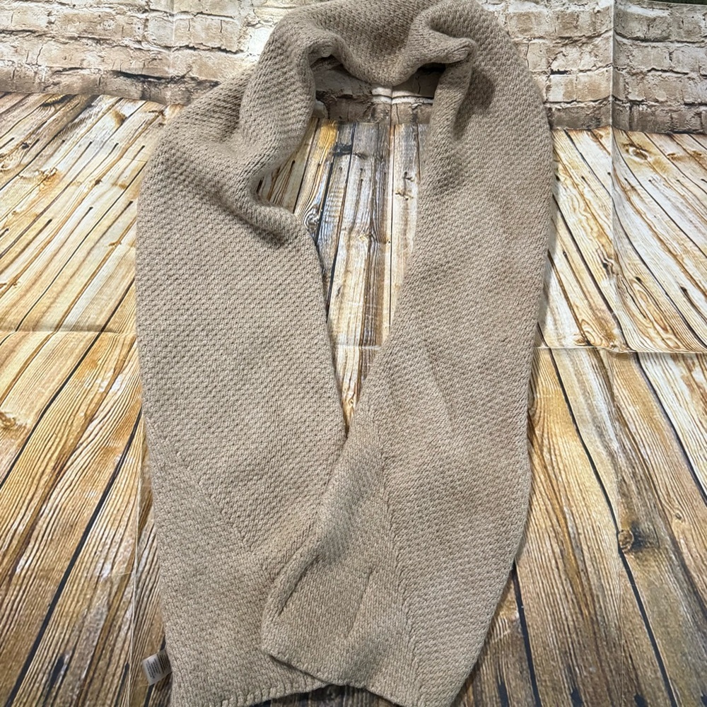 Calvin Klein Beige Tan Knit Stretchy Scarf 65 X 8”